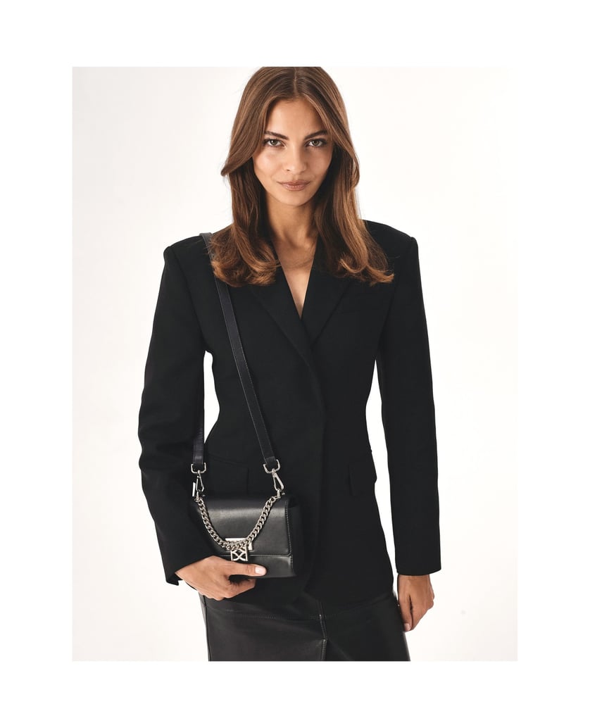 Kazar-Small-handbag-with-silver-metal-hardware-čierna