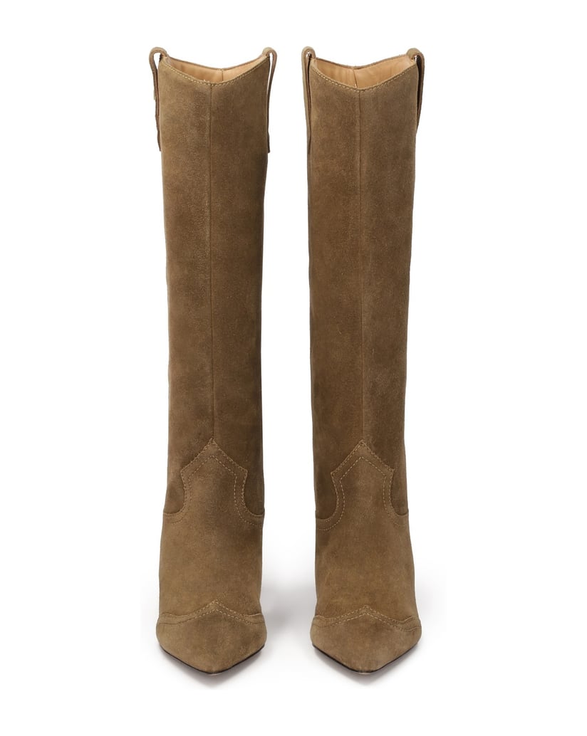 Kazar-Wildlederstiefel-mit-abgerundetem-Schaft-braun