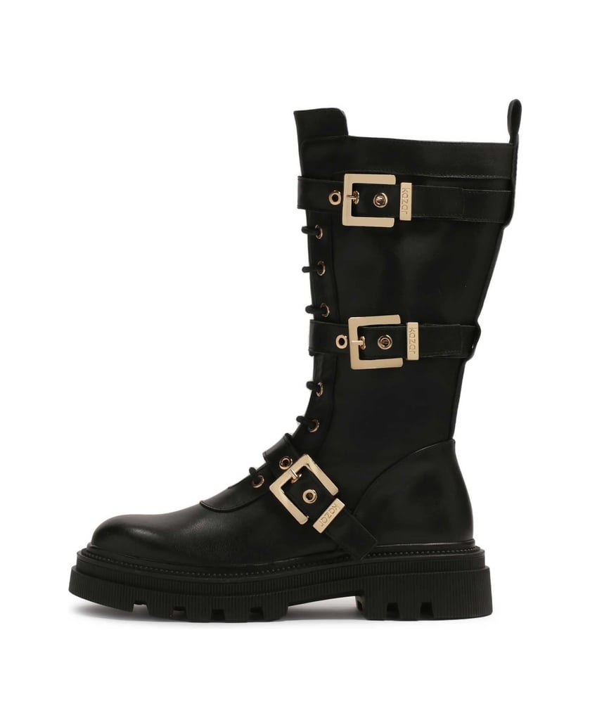 Kazar-Stiefel-mit-hohem-Schaft-und-fester-Sohl-schwarz