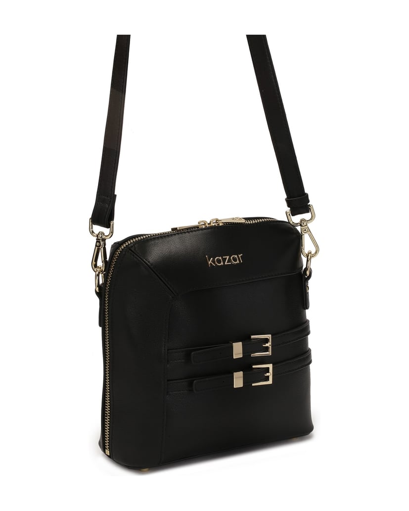 Kazar-Kleine-schwarze-Handtasche-mit-bipolarem-schwarz