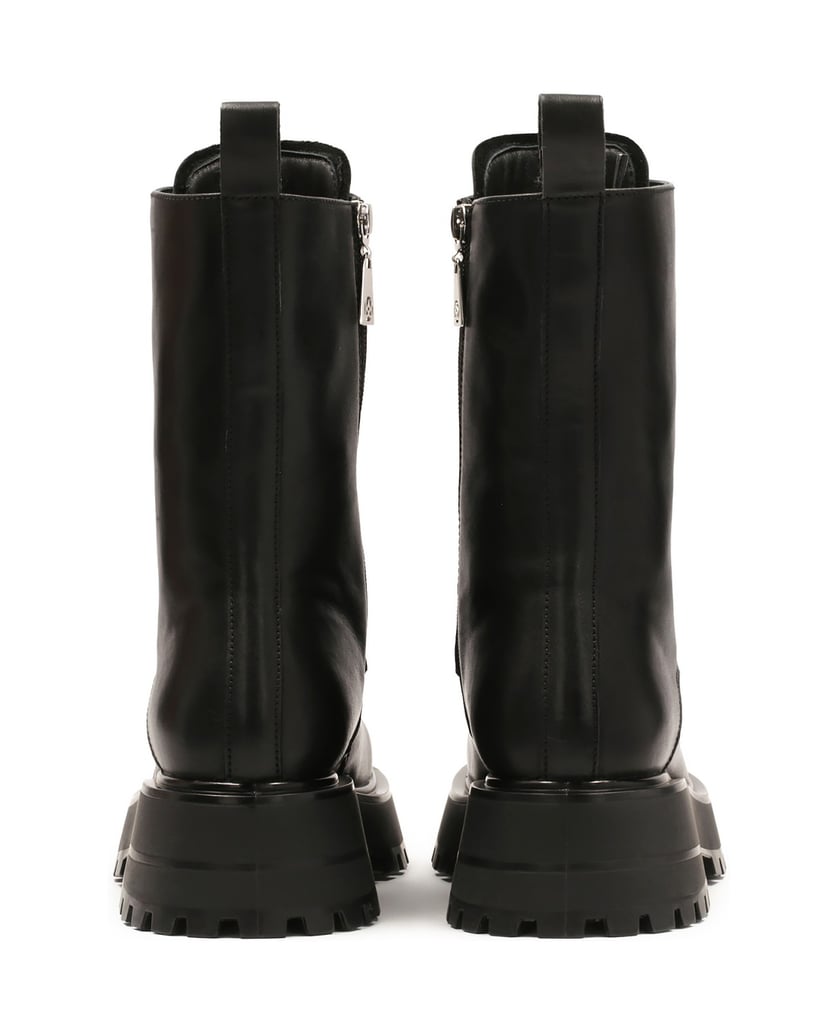 Kazar-Schwarze-Stiefel-mit-hohem-Schaft-im-Mil-schwarz