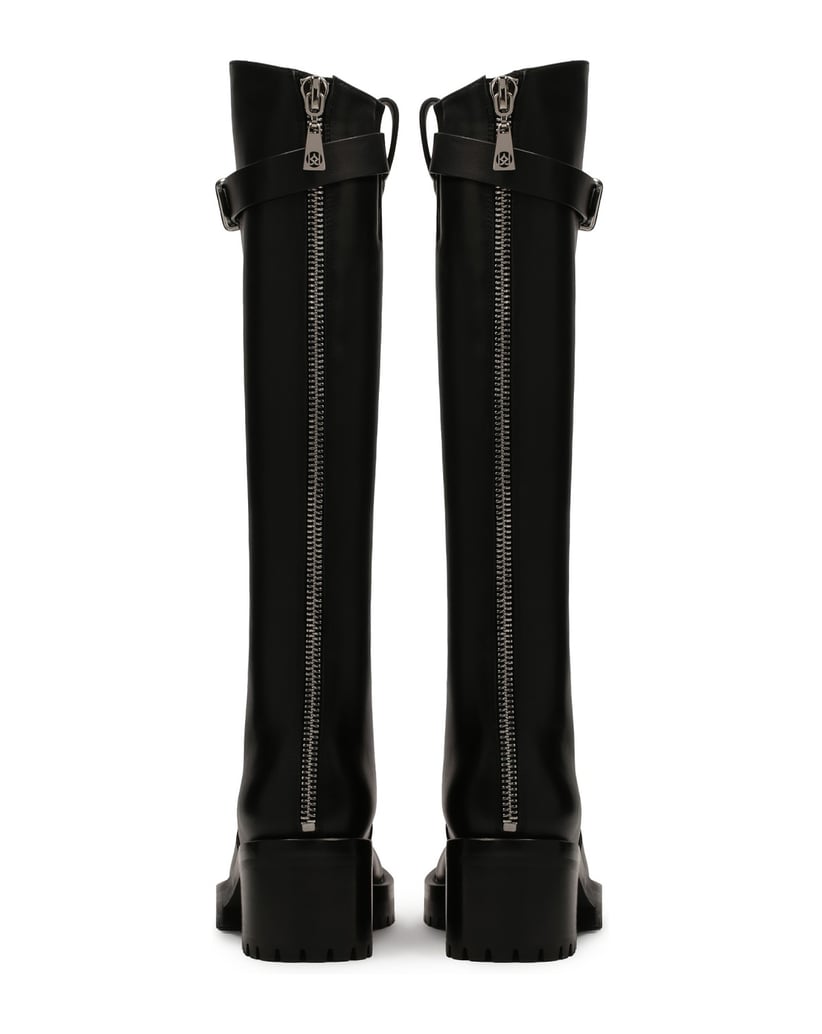 Kazar-Schwarze-Stiefel-mit-Riemen-und-Schnalle-schwarz