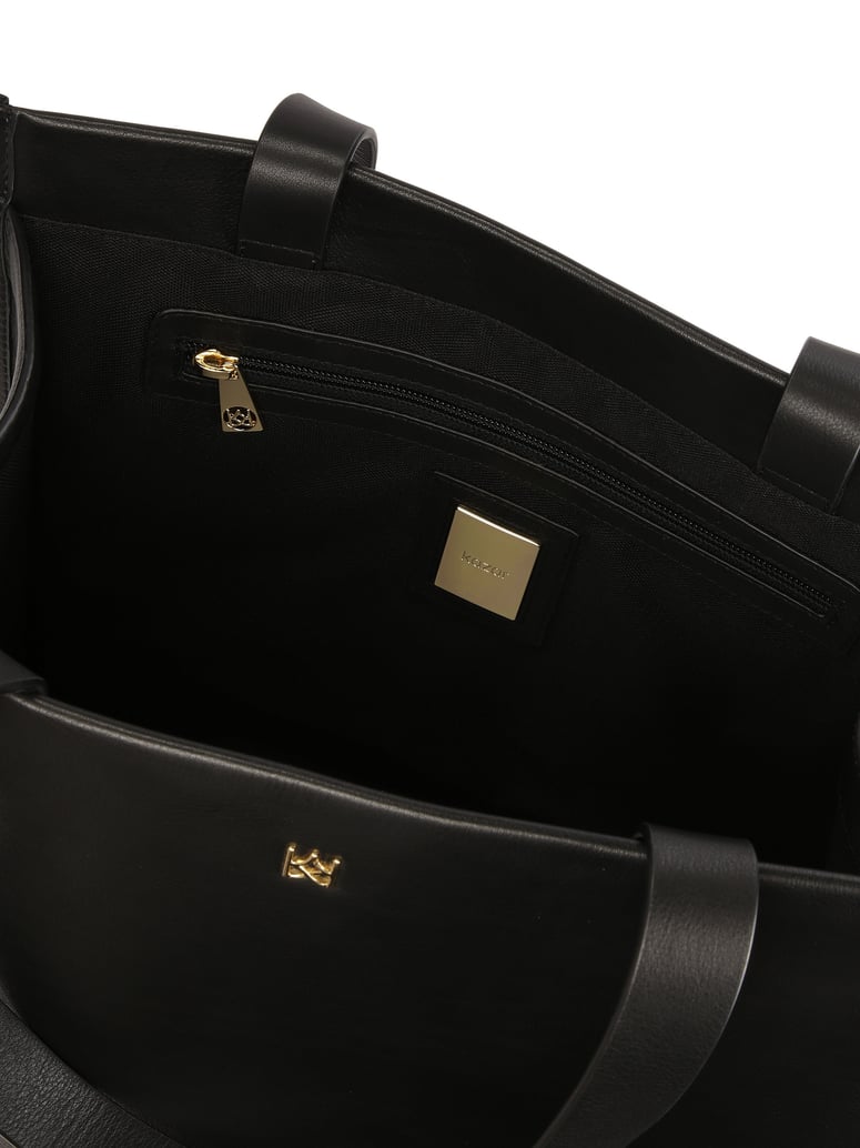 Kazar-Große-schwarze-Leder-Tragetasche-Umhänge