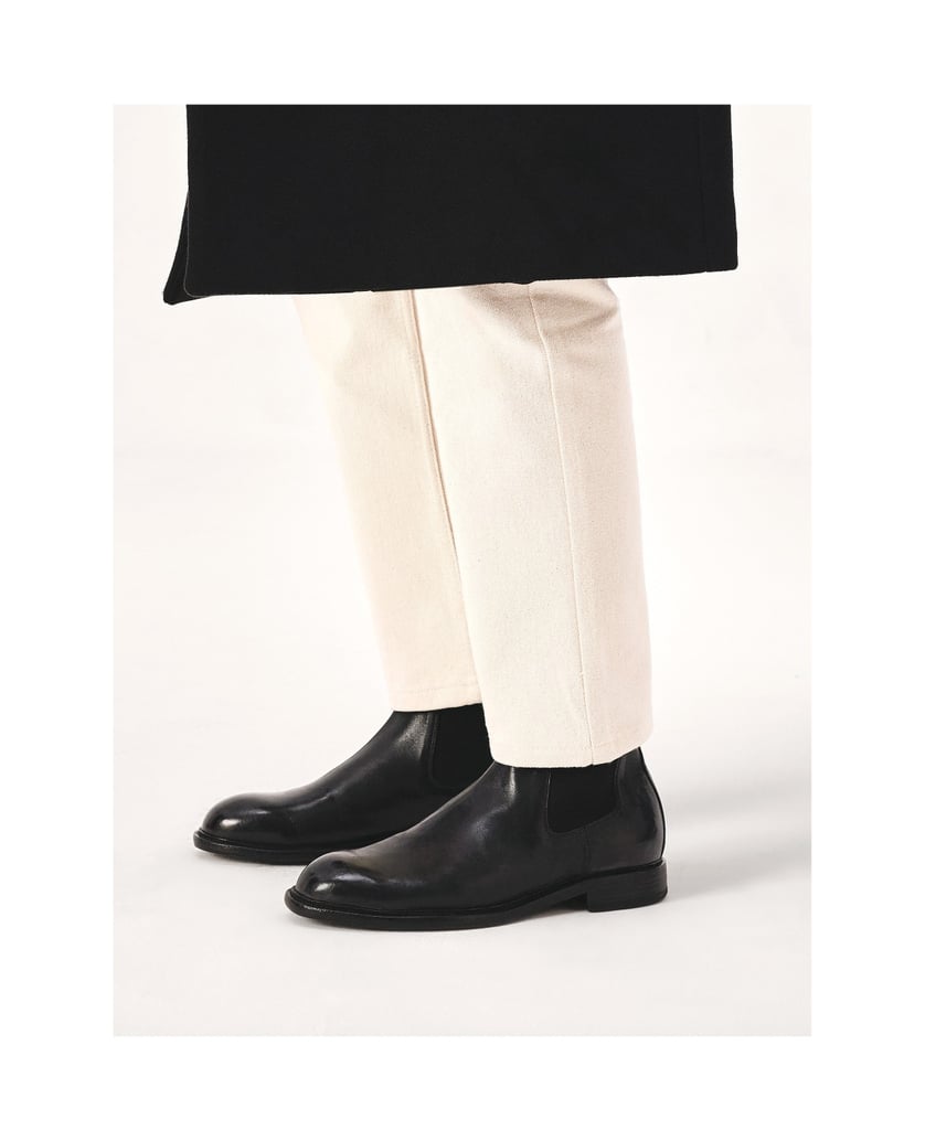 Kazar-Schwarze-Chelsea-Stiefel-aus-Leder-in-li-schwarz