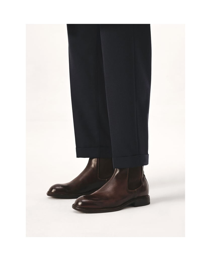 Kazar-Braune-Chelsea-Stiefel-mit-Ledersohle-braun