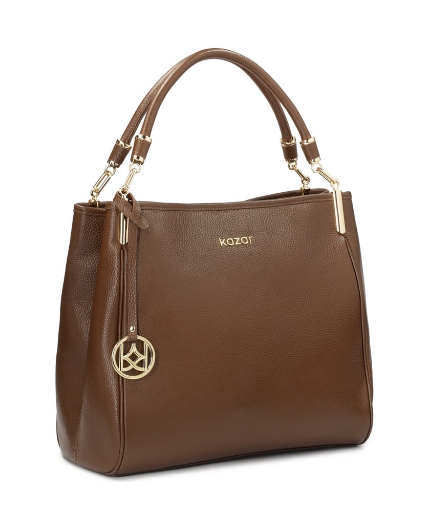 Kazar-Umhängetasche-aus-braunem-Leder