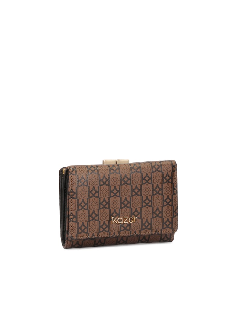 Kazar-Braunes-Lederportemonnaie-mit-schwarzem