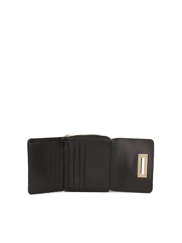 Kazar-Kompaktes-Portemonnaie-in-Krokodiloptik