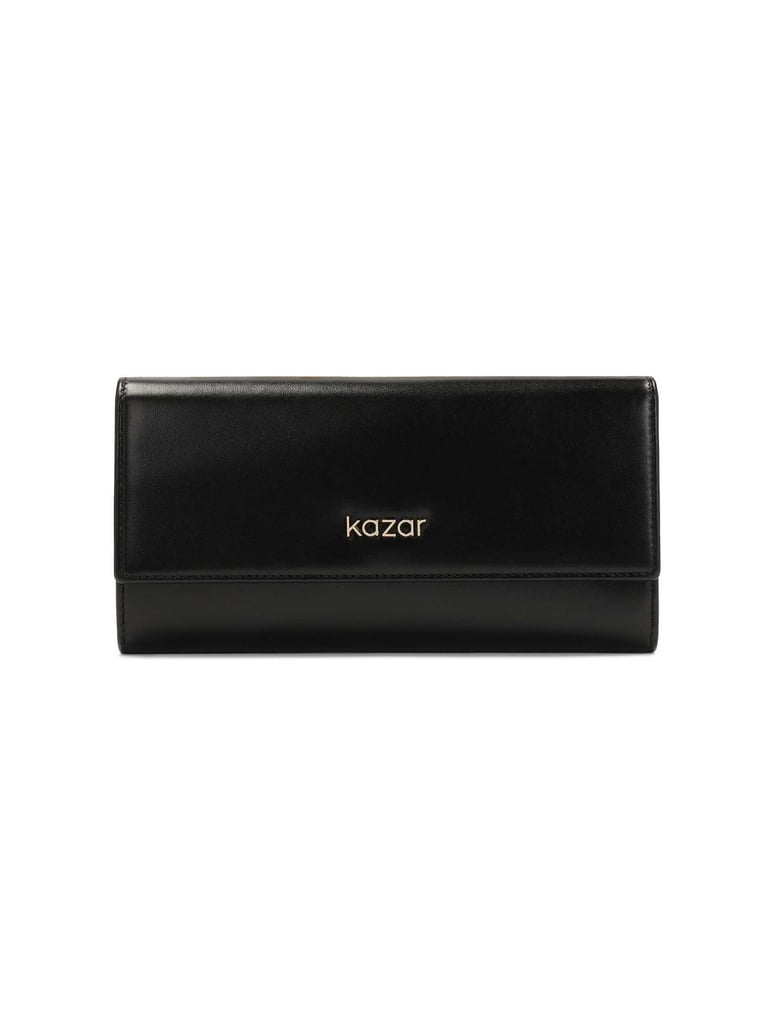 Kazar-Black-oblong-leather-wallet-černá