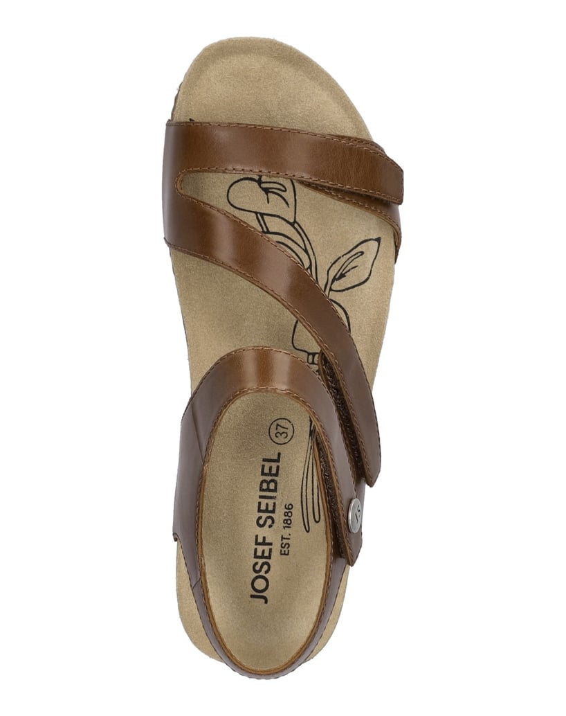 JOSEF-SEIBEL-Damen-Sandale-Tonga-25,-beige-cognac