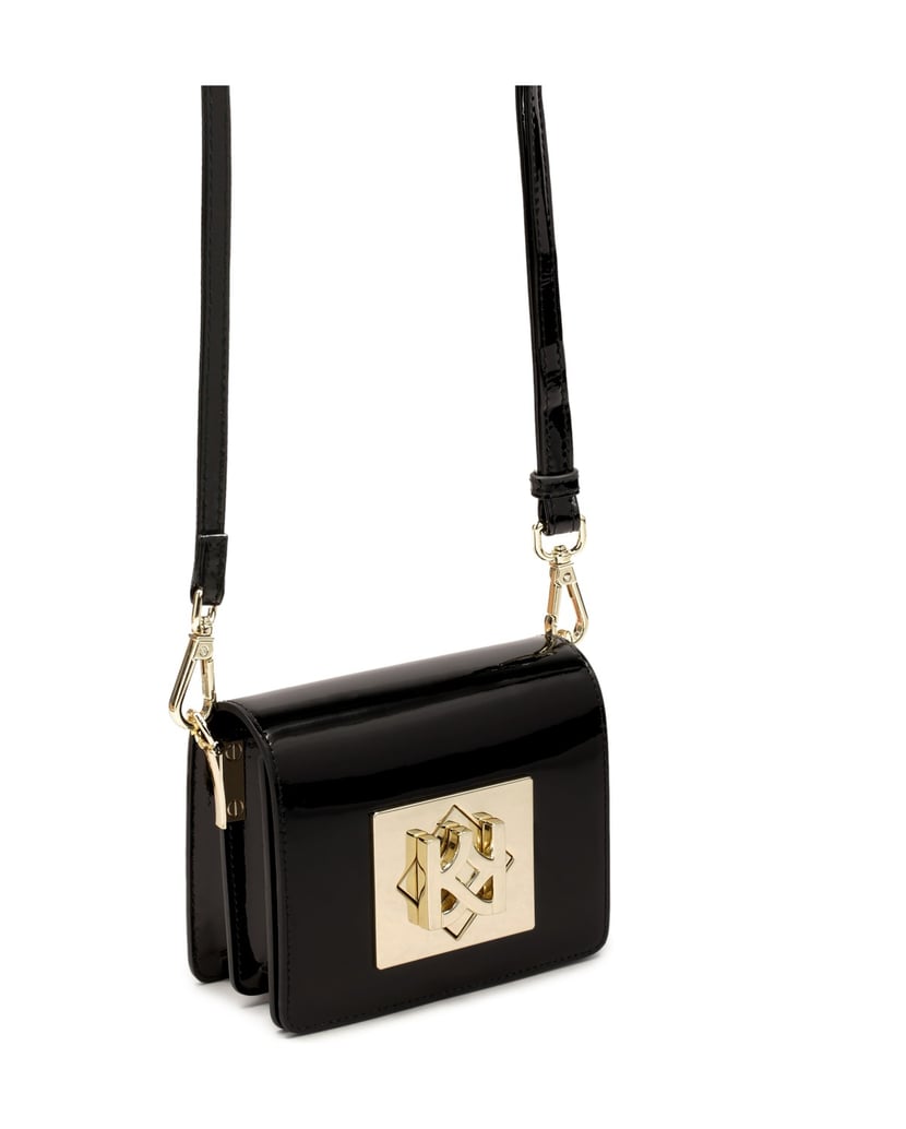 Kazar-Lackierte-Minihandtasche-mit-großer-Schl