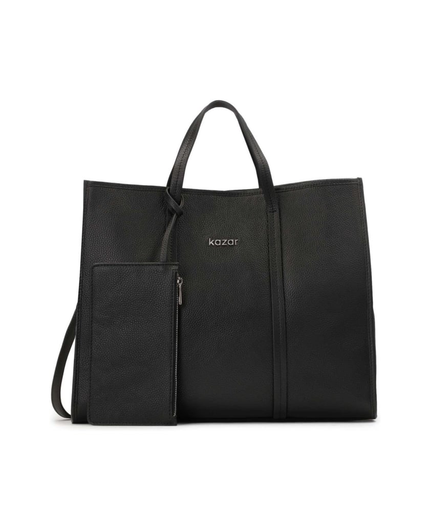 Kazar-Große-XL-Erbsenlederhandtasche-schwarz