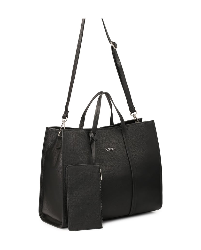 Kazar-Große-XL-Erbsenlederhandtasche-schwarz