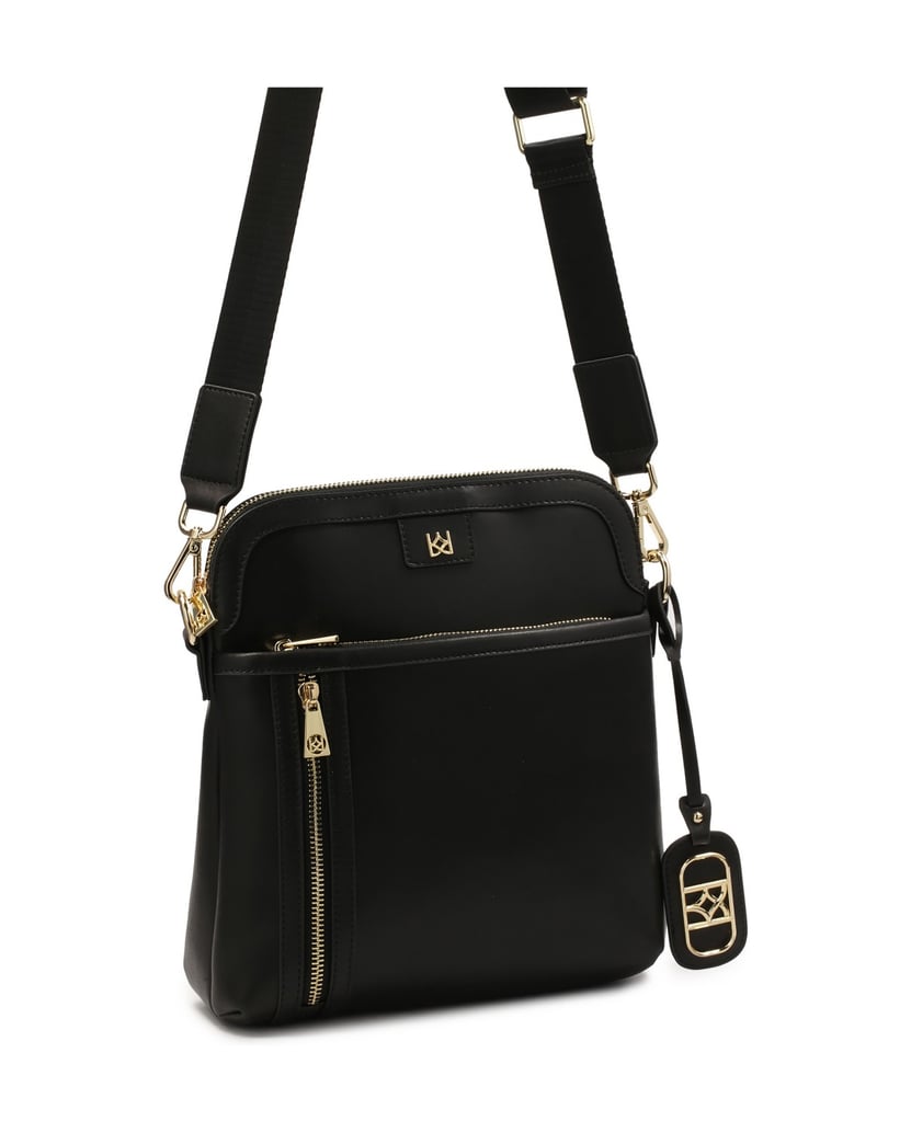 Kazar-Posttasche-aus-schwarzem-Leder