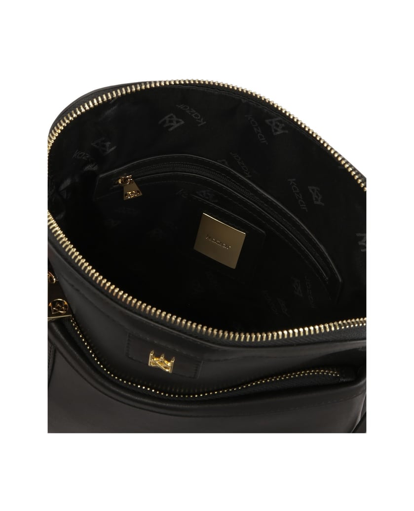 Kazar-Posttasche-aus-schwarzem-Leder