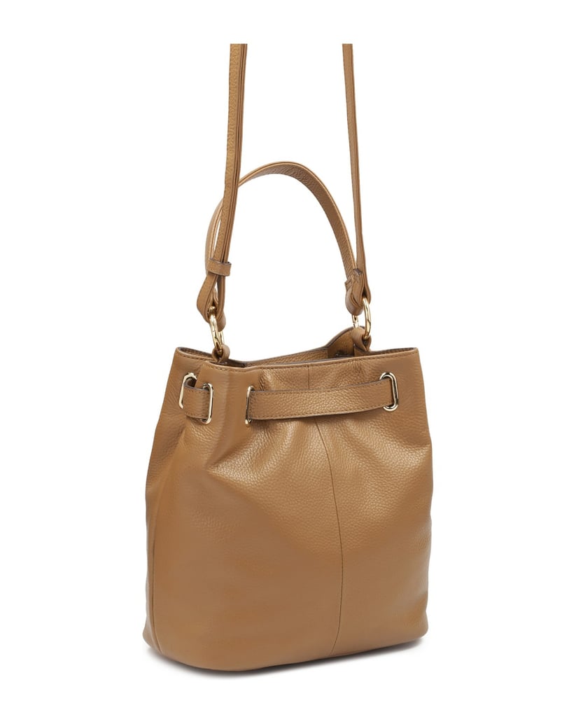 Kazar-Brown-handbag-with-decorative-strap-velbloudí