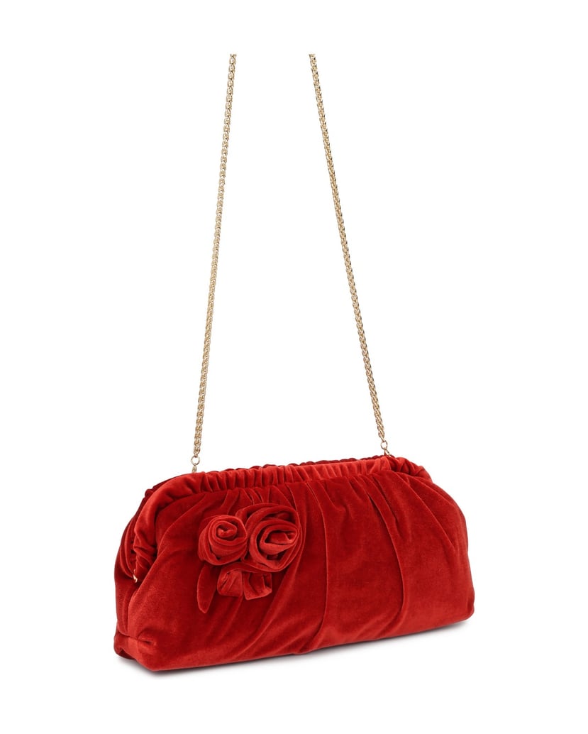 Kazar-Rote-Stoffhandtasche-mit-großen-Blumen-rot
