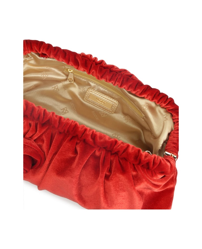 Kazar-Rote-Stoffhandtasche-mit-großen-Blumen-rot