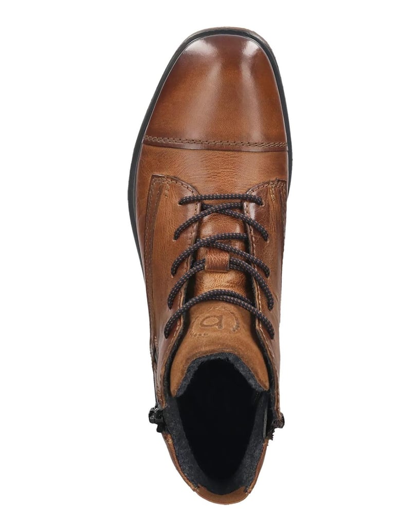 BUGATTI-Schnürstiefel-cognac
