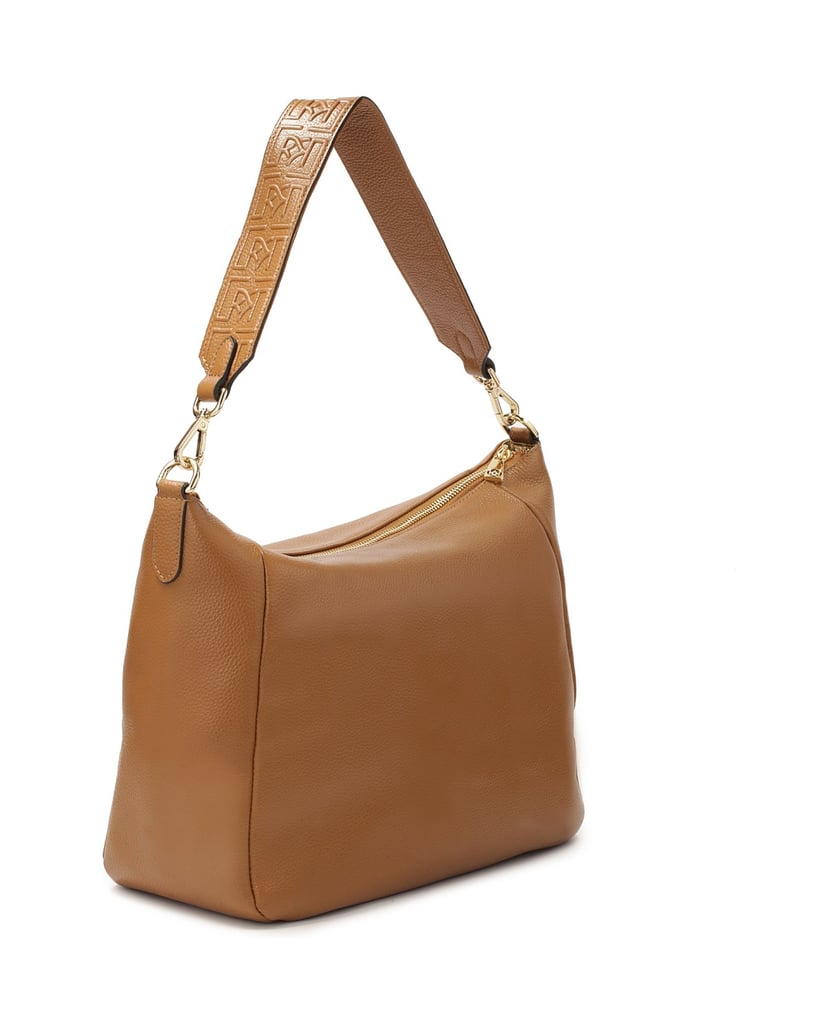 Kazar-Light-brown-handbag-with-detachable-strap-velbloudí