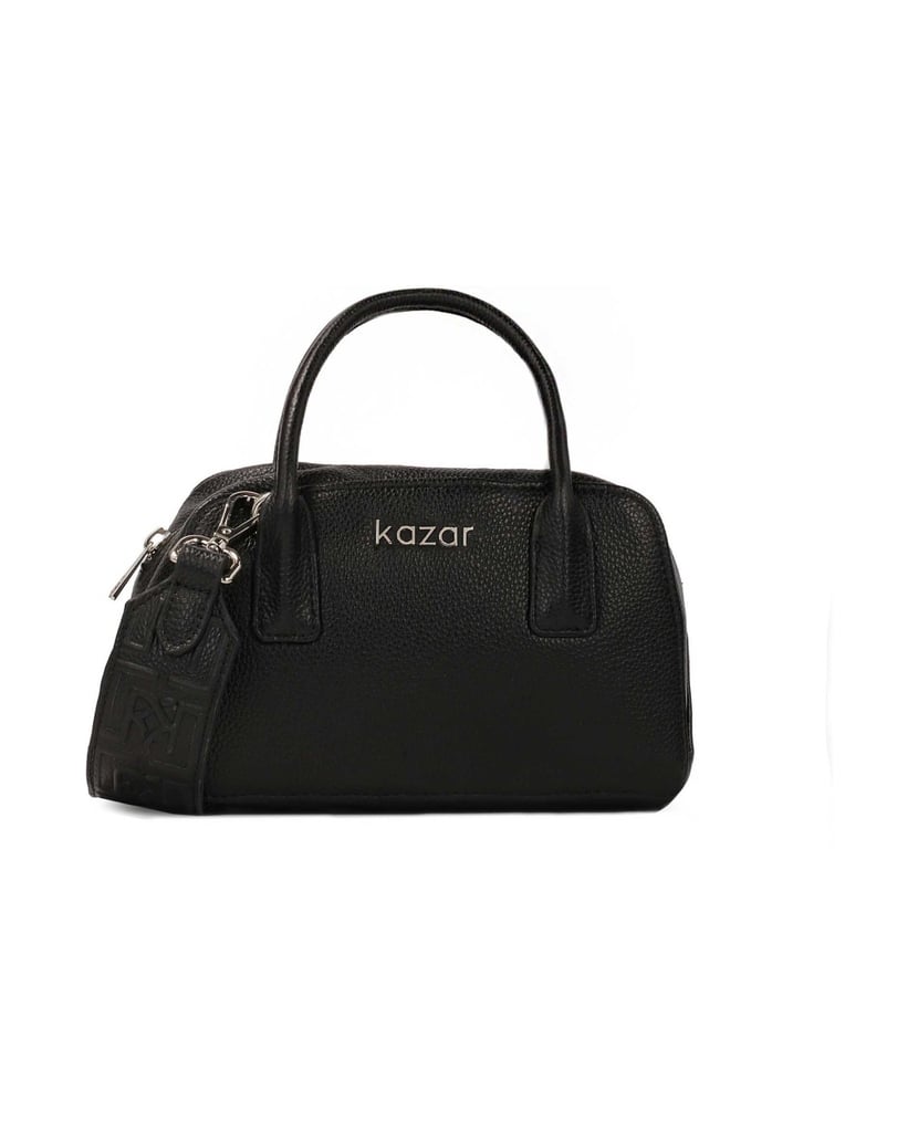 Kazar-Black-small-handbag-with-strap-and-handles-černá