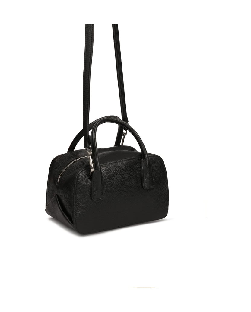Kazar-Black-small-handbag-with-strap-and-handles-černá