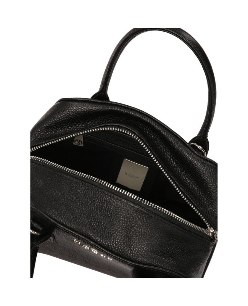Kazar-Black-small-handbag-with-strap-and-handles-černá