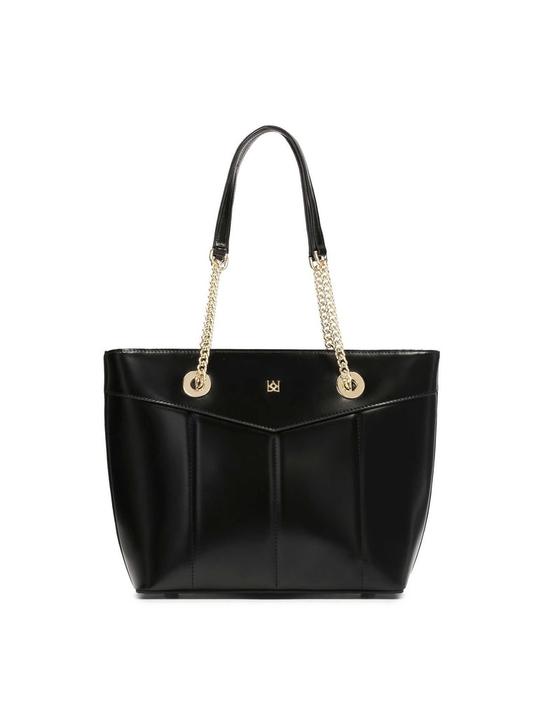 Kazar-Black-handbag-with-long-shoulder-handles-černá