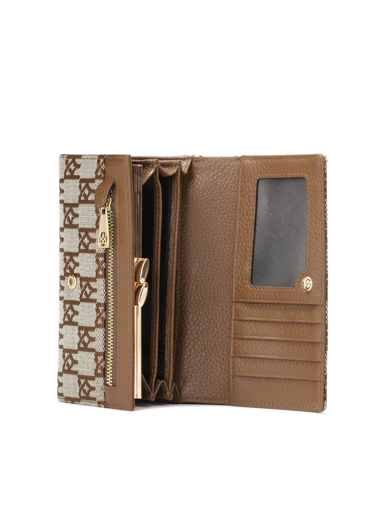 Kazar-Gemustertes-Portemonnaie-aus-Stoff-und-L