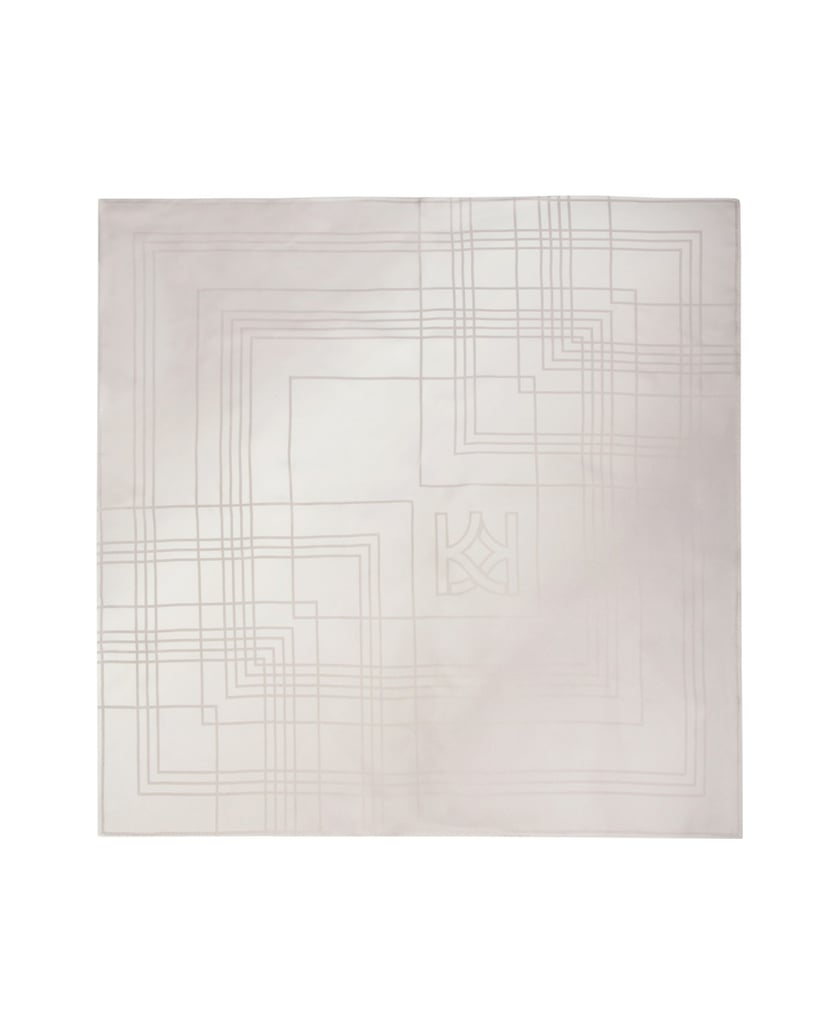 Kazar-Silberner-Seidenschal-silber