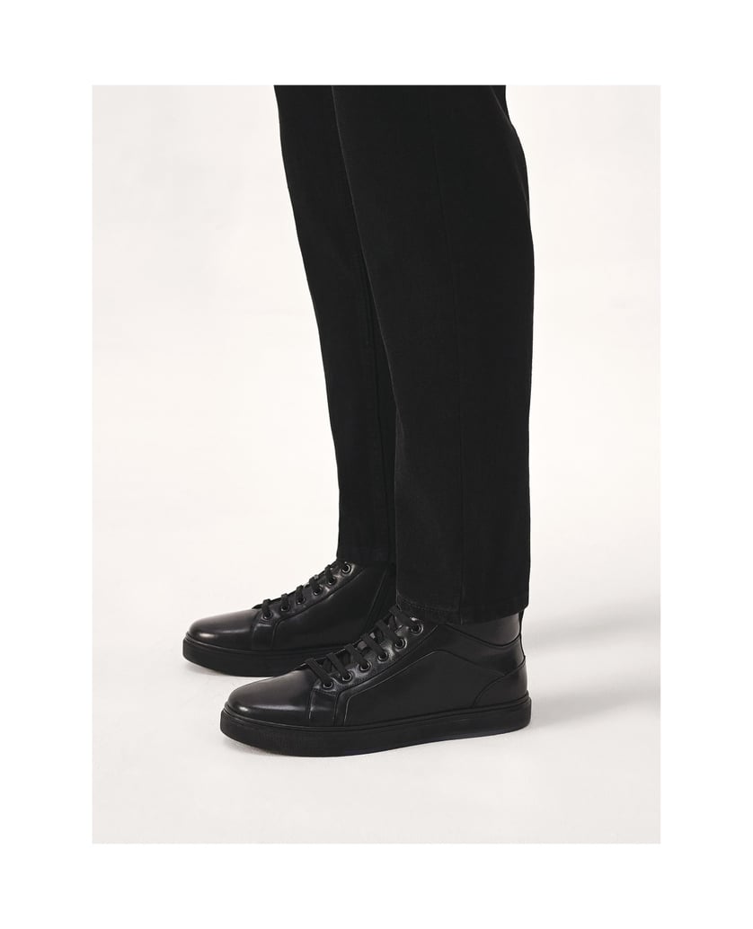 Kazar-Schwarze-Herren-High-Top-Sneakers-schwarz