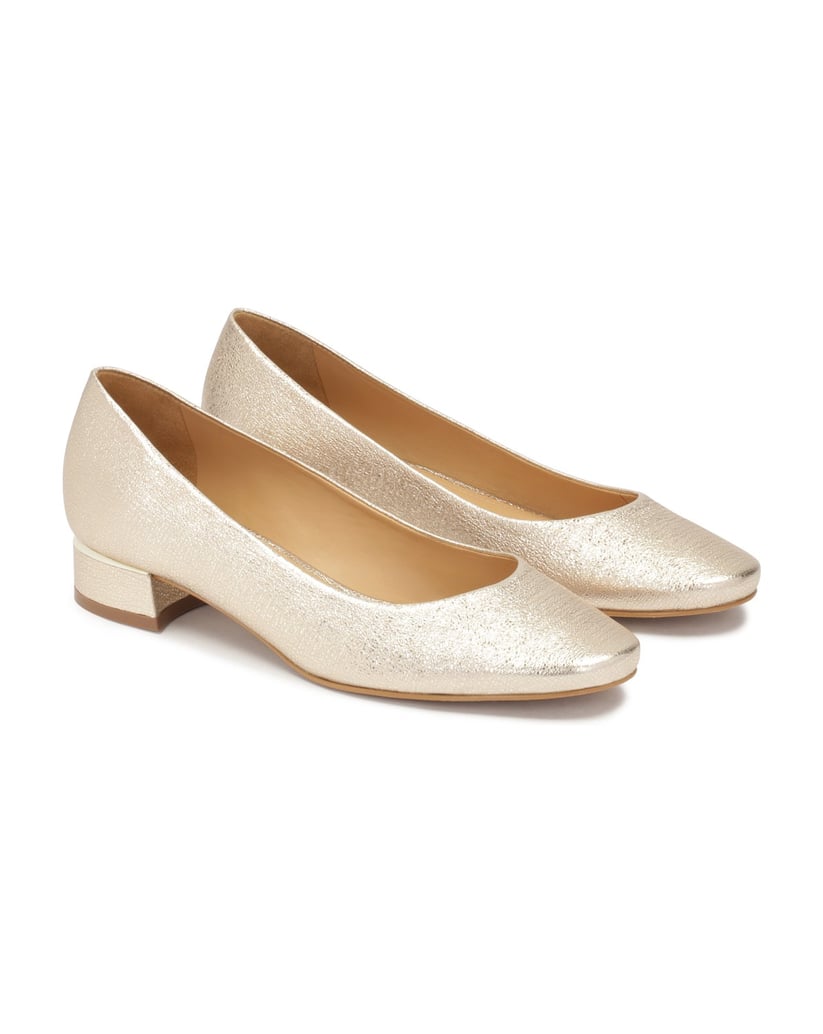 Kazar-Low-pumps-for-gold-metallic-leather-zlatá