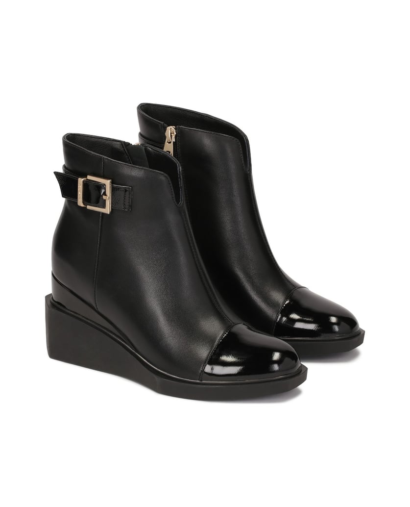 Kazar-Lederstiefel-auf-zweistufigen-Ankern-schwarz