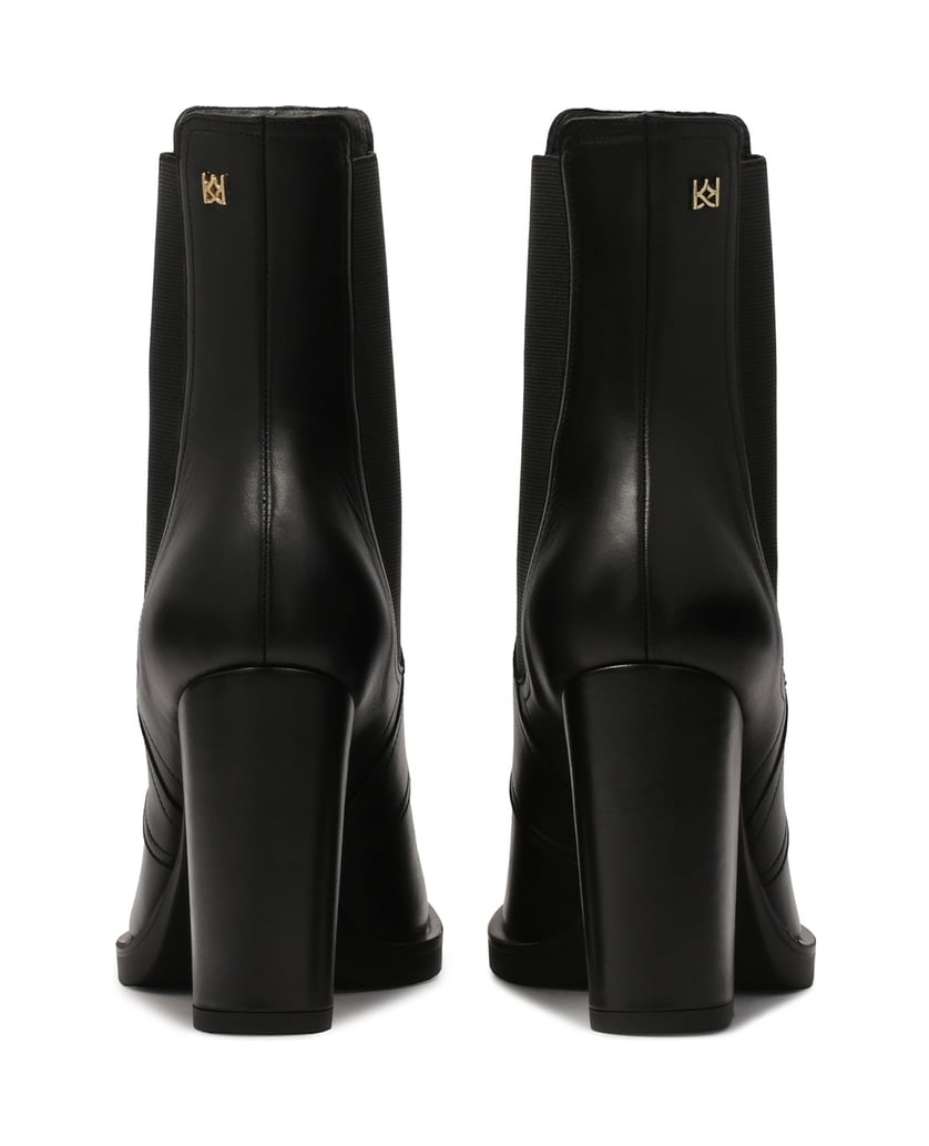 Kazar-Schwarze-Stiletto-Stiefel-mit-elastische-schwarz