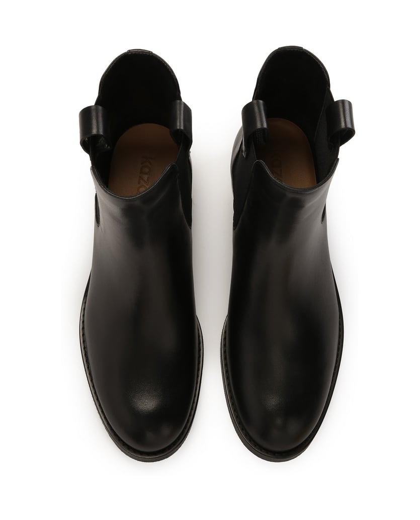 Kazar-Schwarze-Chelsea-Stiefel-zum-Hineinschlü-schwarz