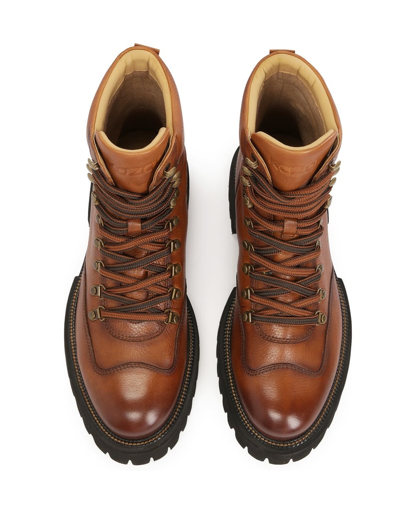 Kazar-Brown-men's-boots-with-metal-hooks-hnedá