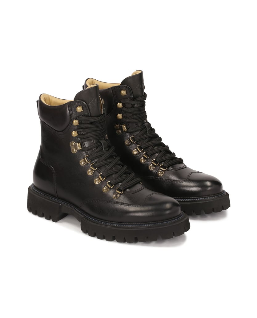 Kazar-All-purpose-black-men's-boots-on-trep-sole-černá