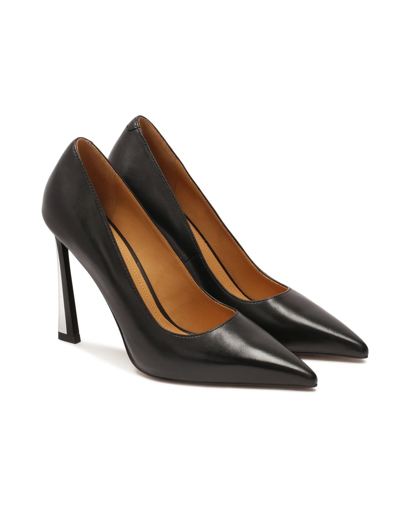 Kazar-Black-heeled-pumps-with-metal-inserts-černá