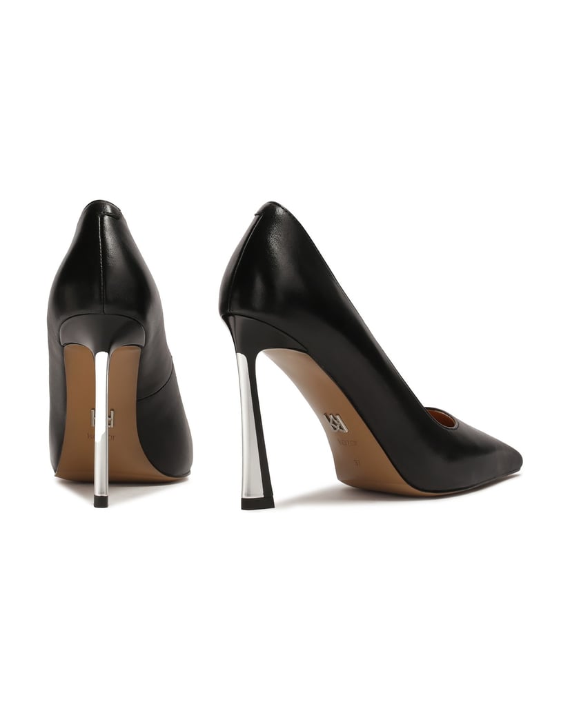 Kazar-Black-heeled-pumps-with-metal-inserts-černá