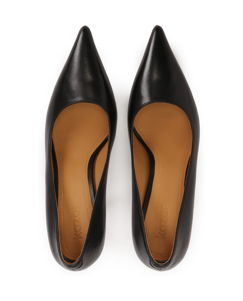 Kazar-Black-heeled-pumps-with-metal-inserts-černá