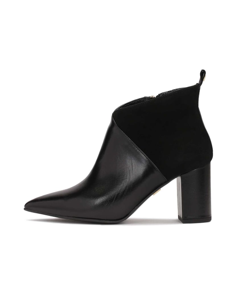 Kazar-Black-boots-in-smooth-leather-and-suede-černá