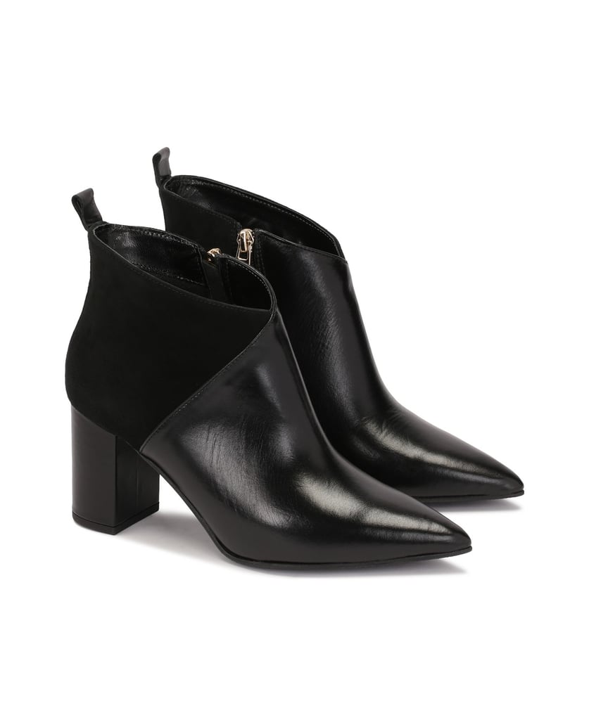 Kazar-Black-boots-in-smooth-leather-and-suede-černá