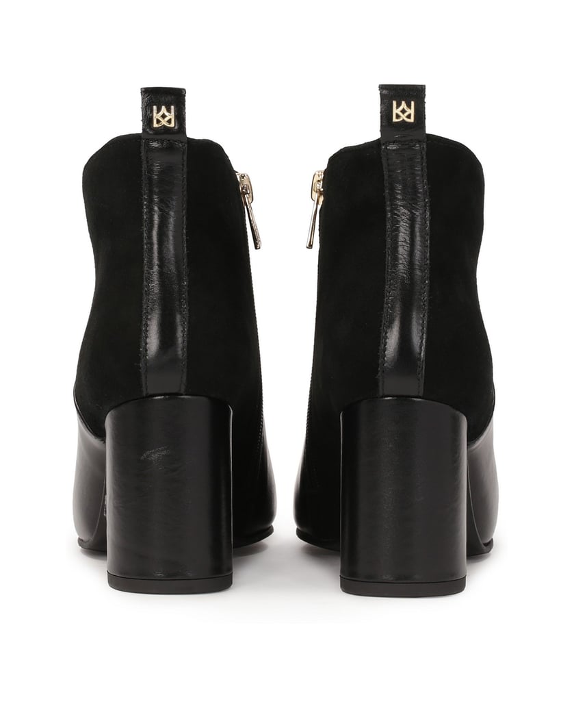 Kazar-Black-boots-in-smooth-leather-and-suede-černá