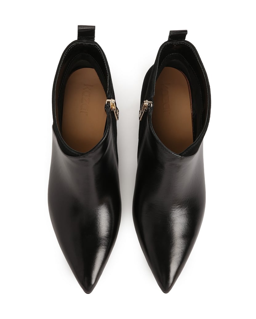 Kazar-Black-boots-in-smooth-leather-and-suede-černá