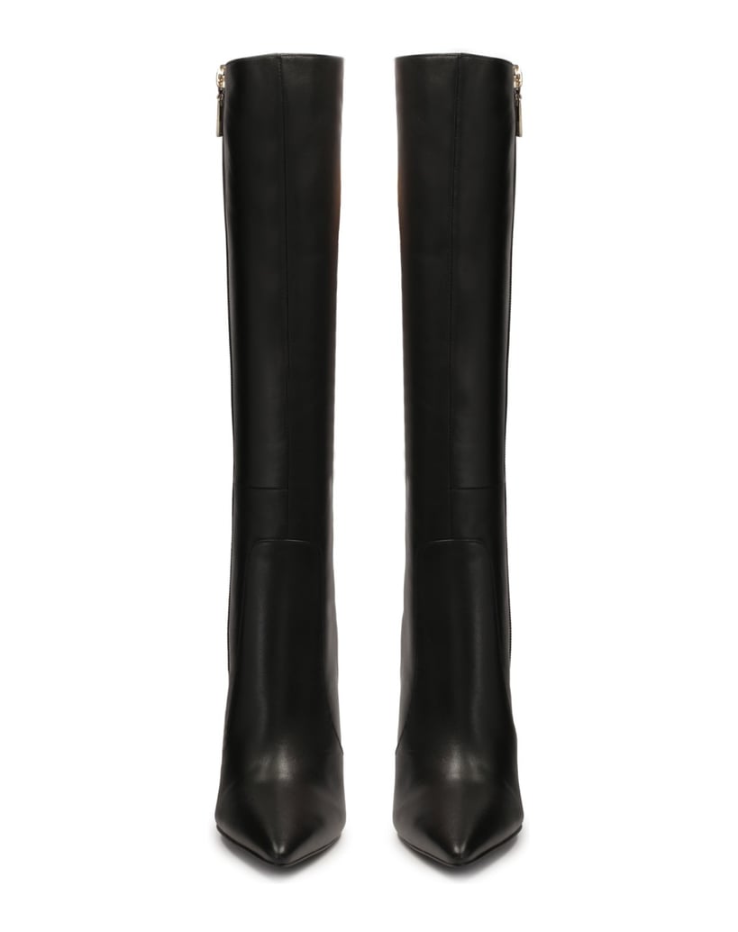 Kazar-Schwarze-hochhackige-Lederstiefel-schwarz