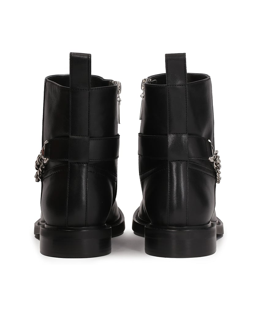 Kazar-Flache-Stiefel-mit-Reißverschluss,-verzi-schwarz