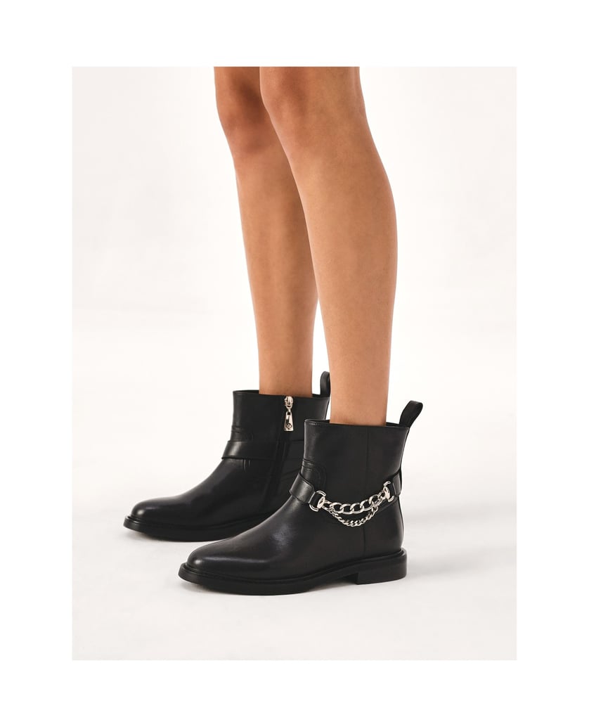 Kazar-Flache-Stiefel-mit-Reißverschluss,-verzi-schwarz