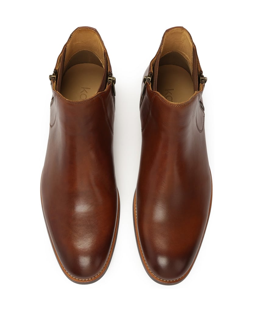 Kazar-Men's-leather-boots-in-cognac-color-hnědá