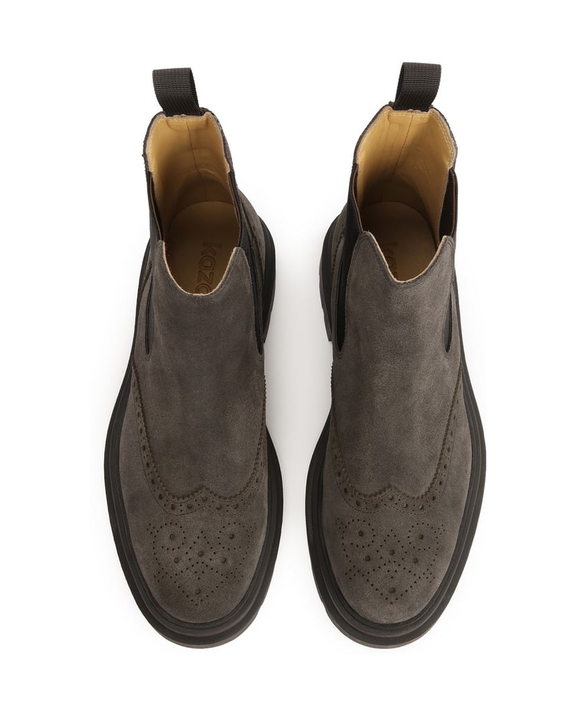 Kazar-Braune-Chelsea-Stiefel-aus-Wildleder-mit-braun