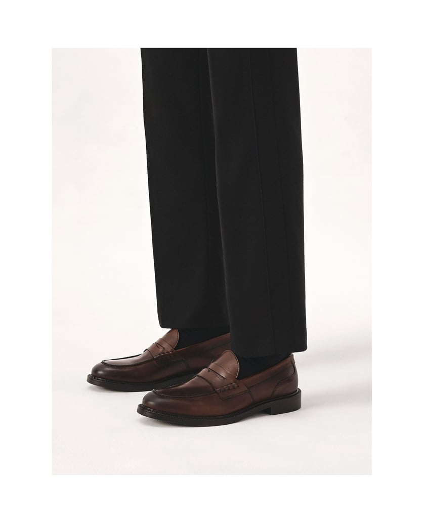 Kazar-Braune-Slipper-mit-Ledersohle-braun